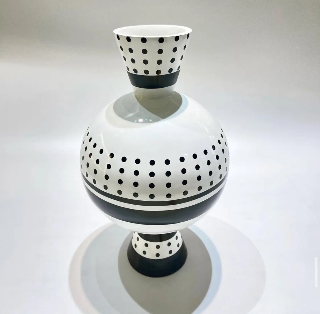 Black Polka Dot Planter
